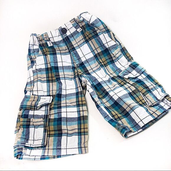 Cherokee Plaid Cargo Shorts Sz 8 - Picture 1 of 7